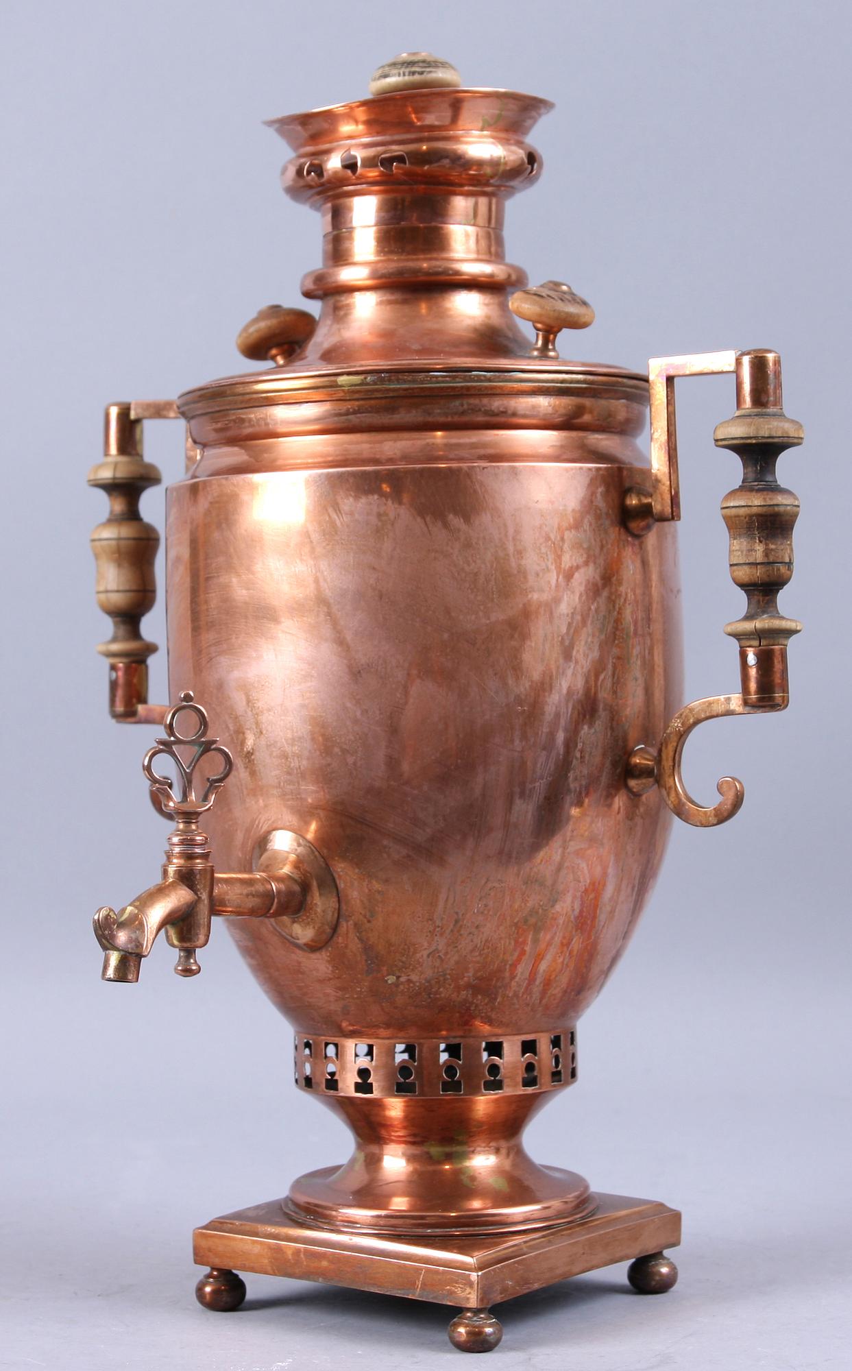 SAMOVAR, koppar, troligen Ryssland.