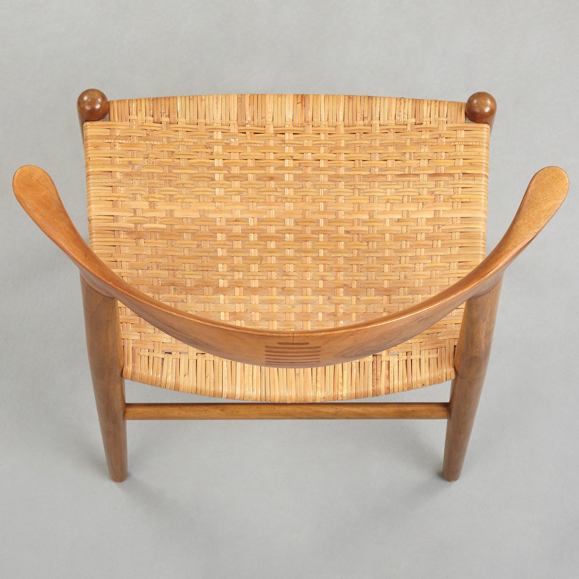 Hans J. Wegner, "Kohornsstolen/ Cowhorn chair", två stycken, "JH-505", Johannes Hansen, Danmark 1950-60.