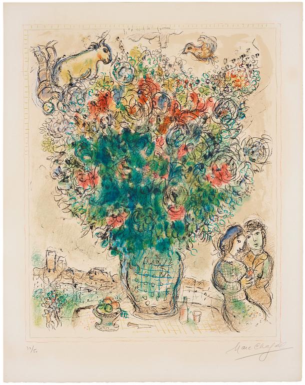 Marc Chagall, "Bouquet multicolore".