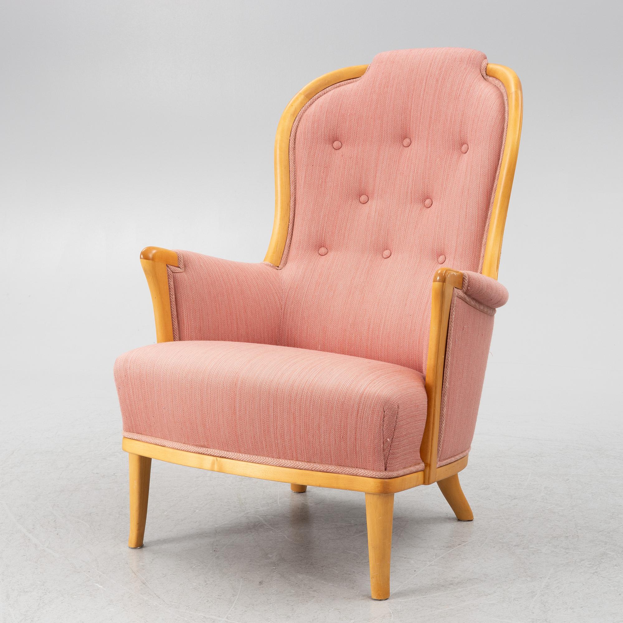 Carl Malmsten, armchair "Vår Fru", OH Sjögren, late 20th century.
