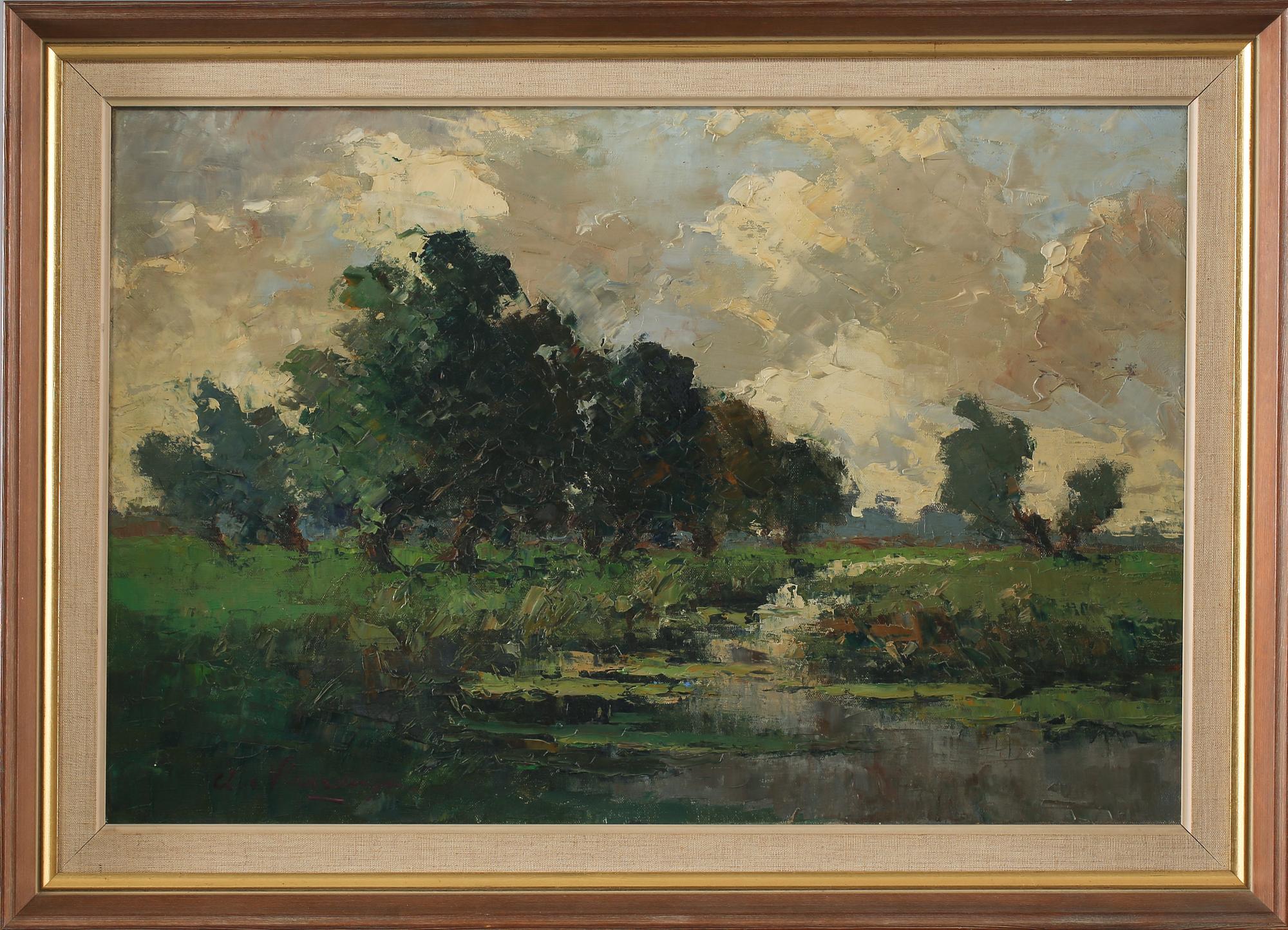 CLEMENT VAN VLAARDINGEN, olja på duk, signerad.