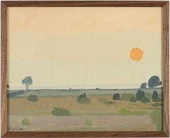 Vera Frisén, Landscape with Sunrise, Öland.