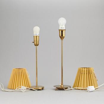 Two table lamps, 20th Century. One marked Svenskt Tenn, 2552.