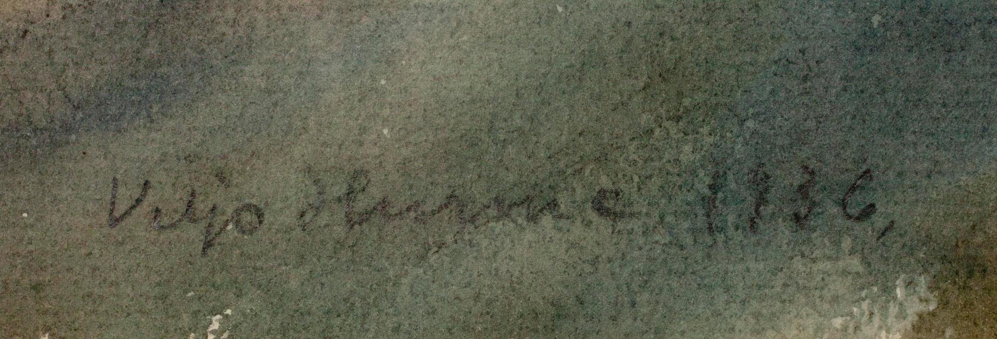 VILJO HURME, akvarell, signerad och daterad 1936.