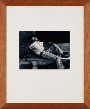 Otmar Thormann, "Man on a bench", 1976.