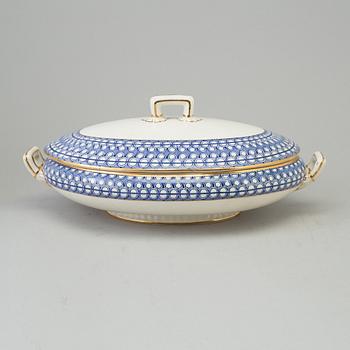 SERVISDELAR, 51 delar, flintgods, "Washington", Rörstrand, 1900-talets början.