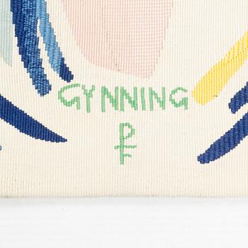 Lars Gynning, a tapestry, tapestry weave, ca 214,5 x 199 cm, signed GYNNING PF (Lars G. Pinton Frères). Aubusson early 1970s.