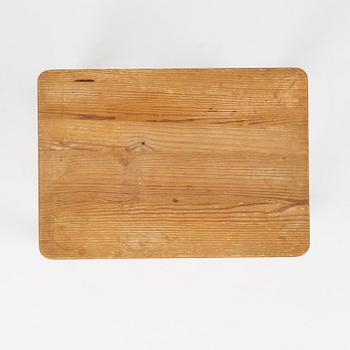 Axel Einar Hjorth, a stained pine "Värmdö" side table, Nordiska Kompaniet, 1930s.