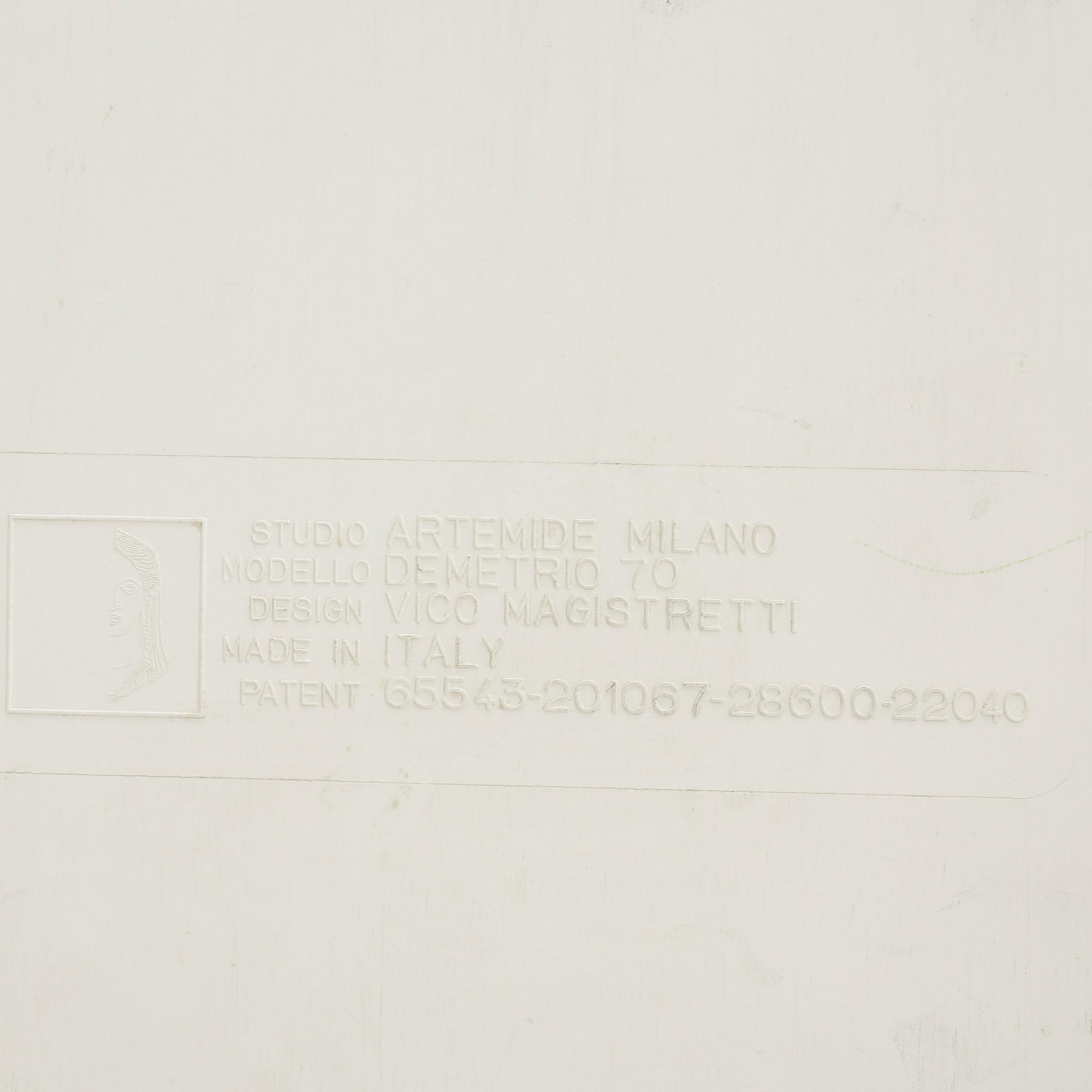 SOFFBORD, Modell "Demetrio 70", design Vico Magistretti, för Studio Artemide Milano, Italien, 1970-tal.