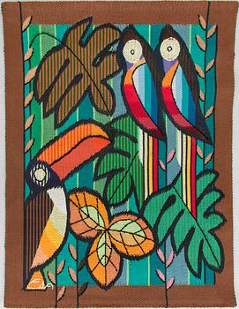 Eila Ampula, a tapestry, signed Eila.