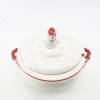 Covered bowl "Herrgårds-jul" Rörstrand porcelain.
