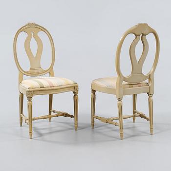 MATGRUPP, 5 delar, gustaviansk stil, 1900-talets andra hälft.