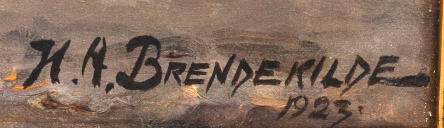 Hans Andersen Brendekilde, olja på duk, signerad och daterad.