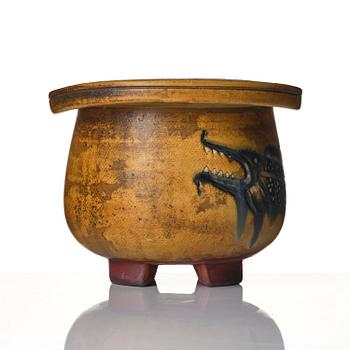 Wilhelm Kåge, a Farsta stoneware urn, Gustavsberg Studio 1953, provenance Wilhelm Kåge.