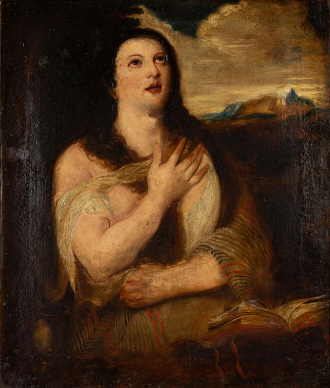 Italiensk skola, 1800-tal, Den botfärdiga Magdalena.