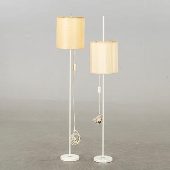 FLOOR LAMPS, 2 pcs, second half of 20th century.