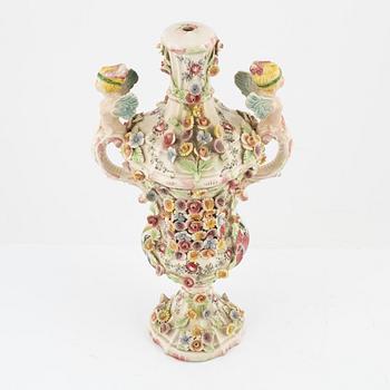 Bordslampfot, keramik, Ardalt Dresden, Nove, Italien, 1900-tal.
