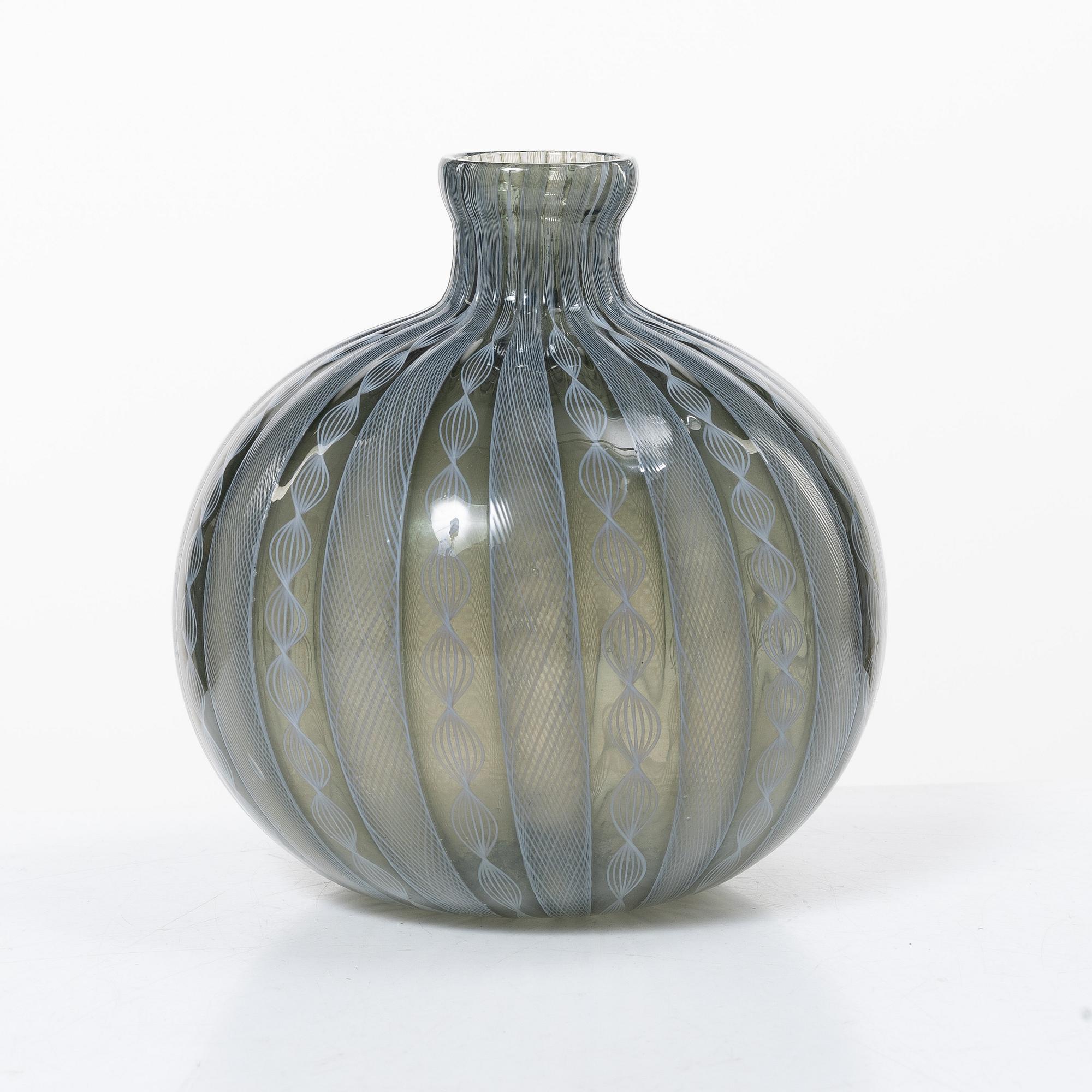Venini, a glass vase, Murano, Italy.
