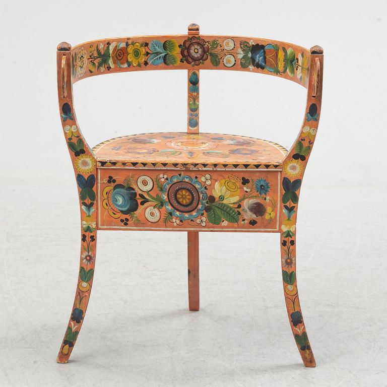 ARMCHAIR, possibly Norway, ca 1900.