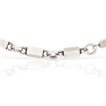 WIWEN NILSSON, Lund 1961, collier, sterlingsilver. Vikt ca 49,8 gram.