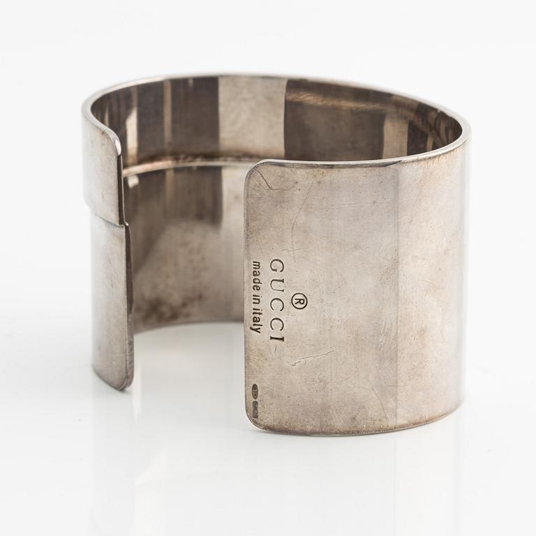 Gucci, bangle, sterling silver, late 20th century.