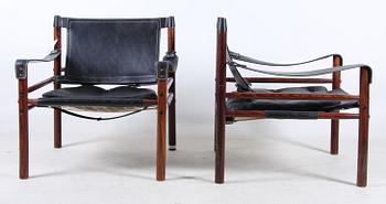 FÅTÖLJER ett par, "Sirocco" Arne Norell, 1960-70-tal.