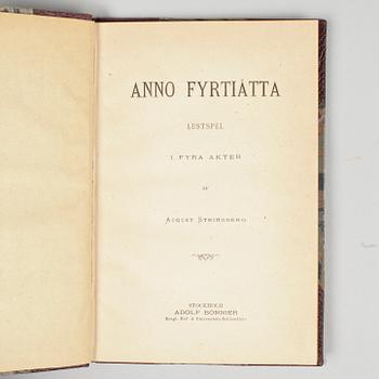 BOK, "Anno fyrtioåtta" av August Strindberg, Stockholm 1881.