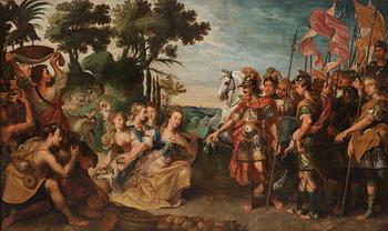 739. Matthijs Voet Attributed to, King David and Abigail.