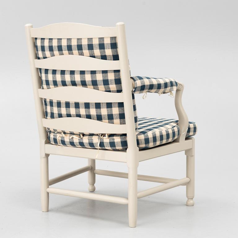 A "Medevi" armchair from IKEA's 18th-century series, 1990s.