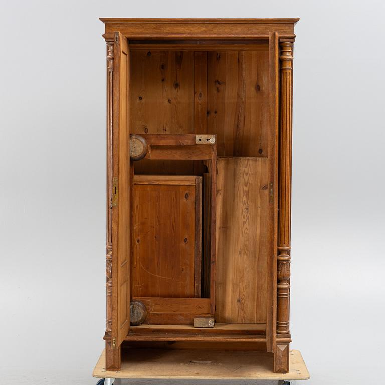 An oak cabinet, late 19th century.