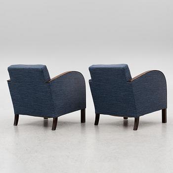 Fåtöljer, ett par, Art Deco / Funkis, 1900-talets första hälft.