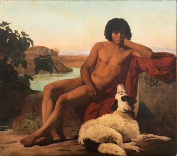 Victor Francois Biennourry,, Youth with dog.