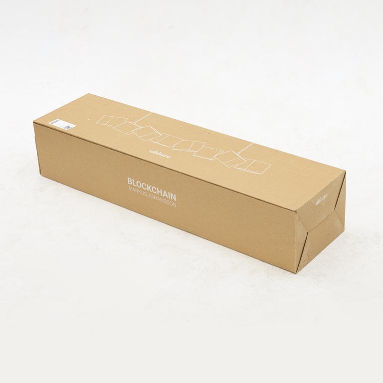 Markus Johansson, taklampa, "Blockchain pendant", Oblure, Göteborg.