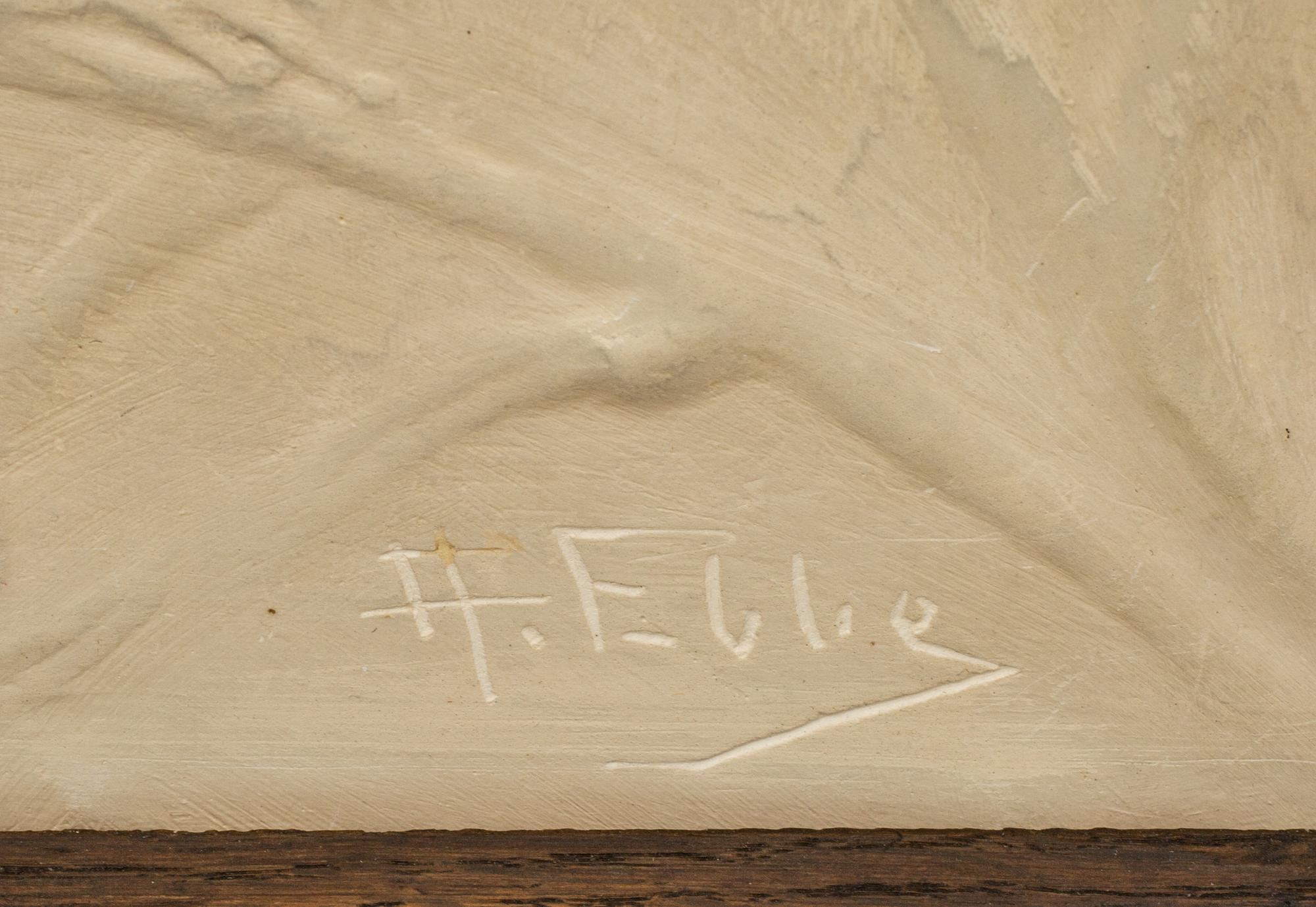 AXEL EBBE, "Våren", relief, gips, signerad.