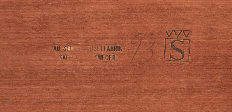 SATSBORD, 3 delar, Seffle Möbelfabrik, 1970-tal.