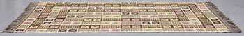 Märta Måås-Fjetterström, MATTO, "Nyponblomman", flat weave, ca 308 x 198 cm, signed AB MMF.