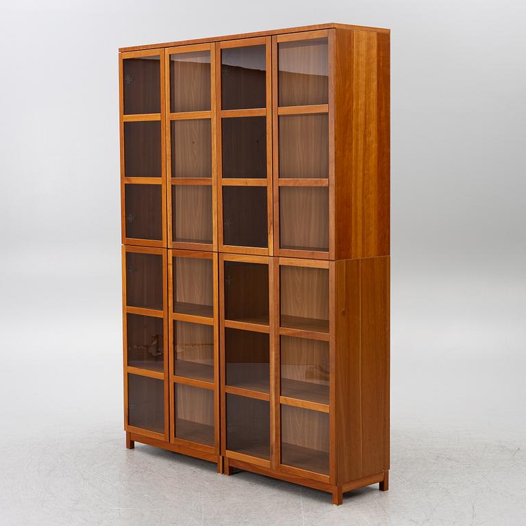 A four section book case, 21st century.