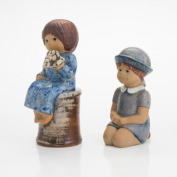 Lisa Larson, a set of two stoneware figurines for Gustavsberg.