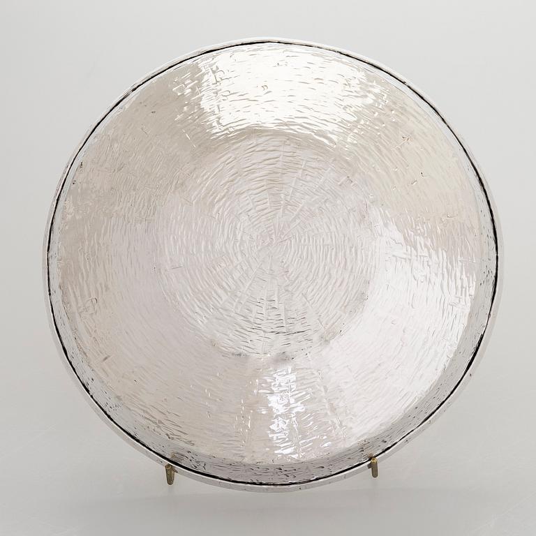 Tapio Wirkkala, skål, sterlingsilver, TW 289, Kultakeskus, Tavastehus 1969. Modellen formgiven 1963.