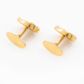 CF Carlman, cufflinks, a pair, 18K gold.