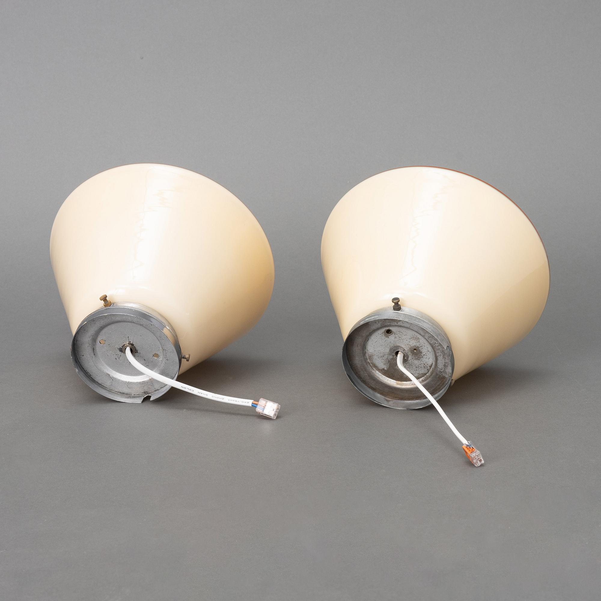 Cebe, a pair of ceiling lamps model "76924-2", Svalöv, 1930s.
