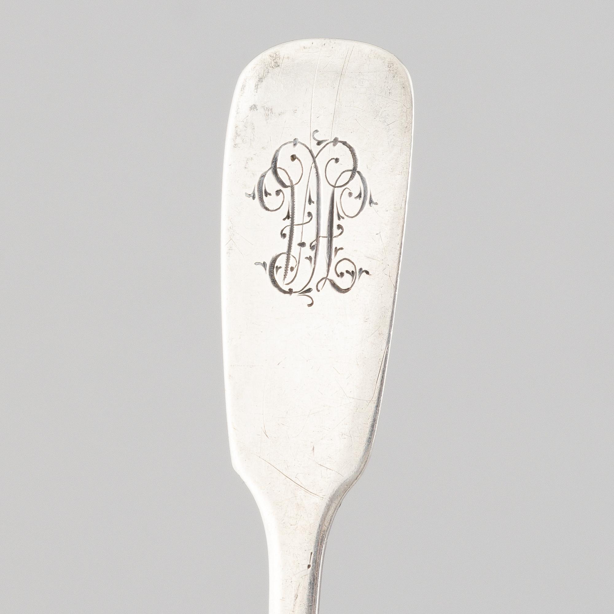 Teaspoons, 6 pcs, silver, Germany, early 20th Century.
