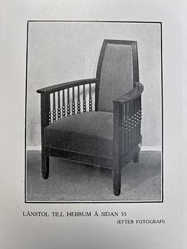 Otto Schulz, a pair of armchairs, master carpenter Carl Thorsson, Gothenburg 1912.
