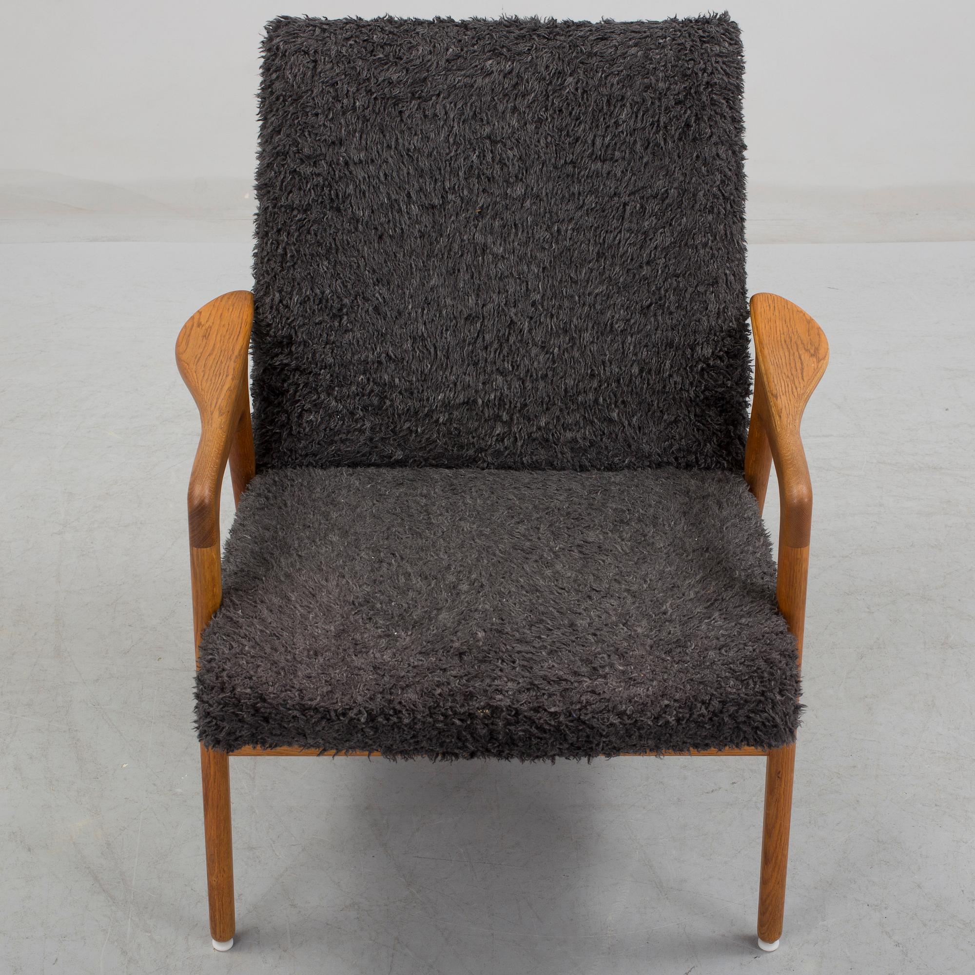 YNGVE EKSTRÖM, a 'Mingo' oak armchair, designed in 1956.
