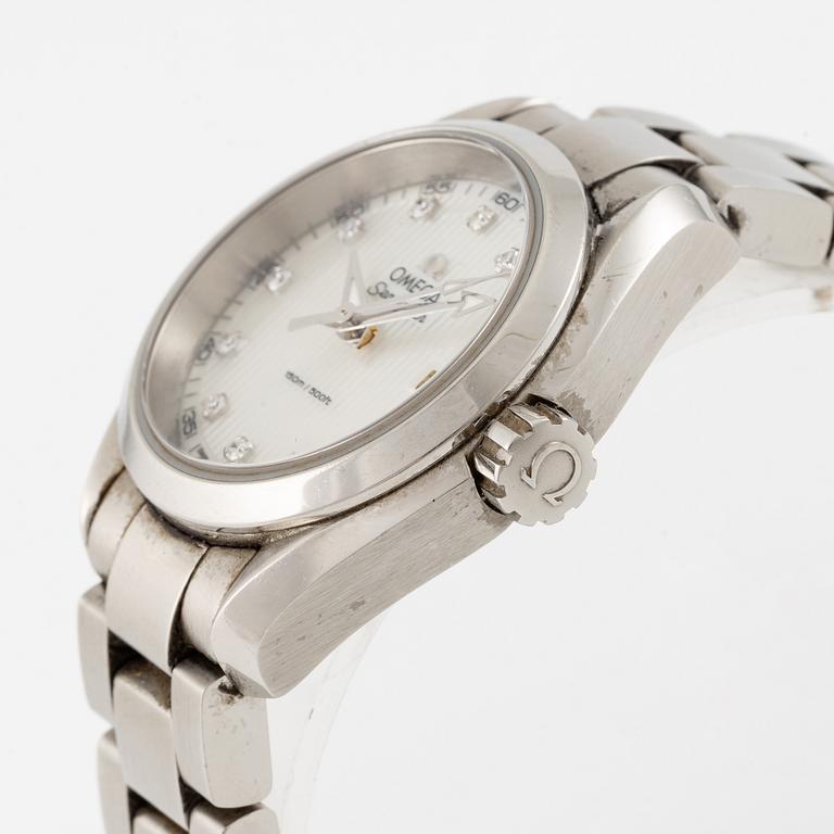 Omega, Seamaster, Aqua Terra, wristwatch, "Diamond Dial", 30 mm.