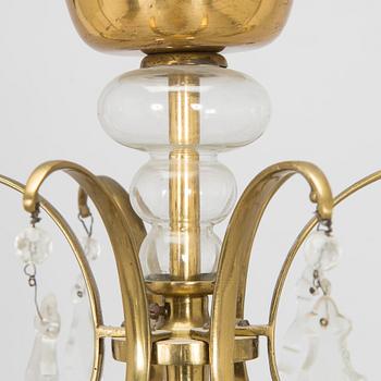 Paavo Tynell, kattokruunu/kristallikruunu, malli 1465/6, Taito 1900-luvun puoliväli.