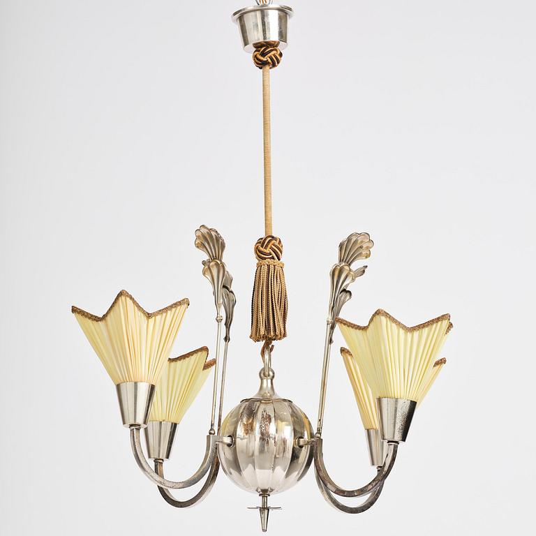 Elis Bergh, a Swedish Grace ceiling lamp, C.G. Hallberg, Stockholm, 1920s.