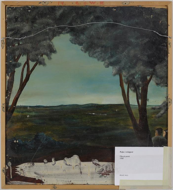 PETER WEISS, oil on panel, signed and dated -38.