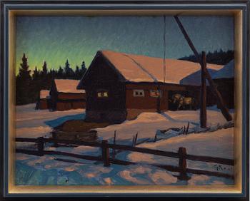 Gustaf Ankarcrona, oil on panel, signed and dated -08.