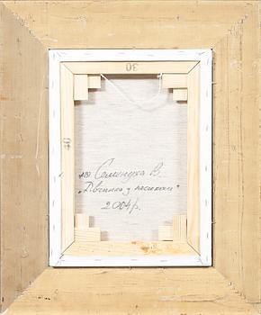 OKÄND KONSTNÄR, olja på duk, à tergo signerad V Semenuha och daterad 2004.